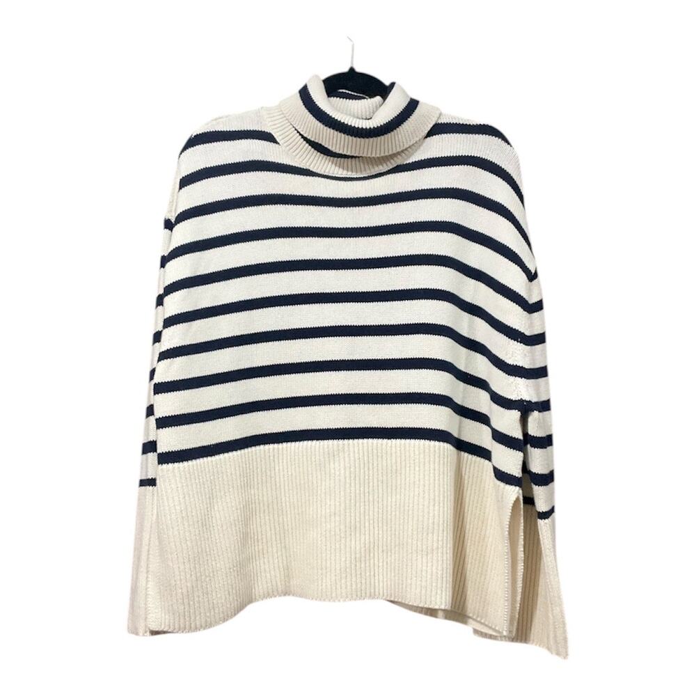 Gap Turtleneck Sweater Women Oversized Large 100% Cotton - Picture 2 of 5
